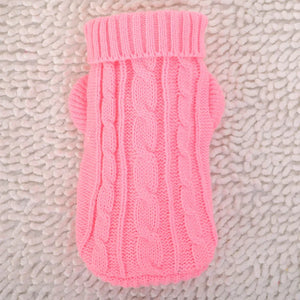 Dog Winter Clothes Knitted Pet Clothes For Small Medium Dogs