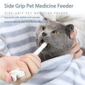 Pet Pill Syringe with Silicone Tip Side Grip Pet Pills Shooter Tablets Dispenser Popper Medical Feeding Tool for cats Dogs