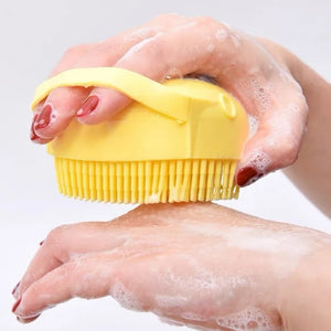 Puppy Big Dog Cat Bath Massage Gloves Brush Soft Safety Silicone