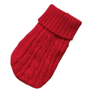 Dog Winter Clothes Knitted Pet Clothes For Small Medium Dogs